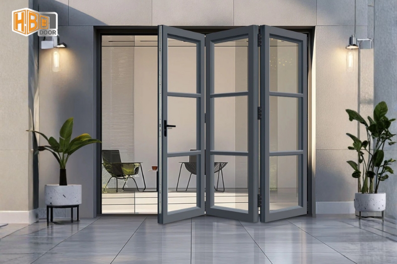 Cửa Nhôm Xếp Gấp (Xếp Trượt): Giải Pháp Mở 100% Không Gian & Báo Giá Hệ Xingfa 63