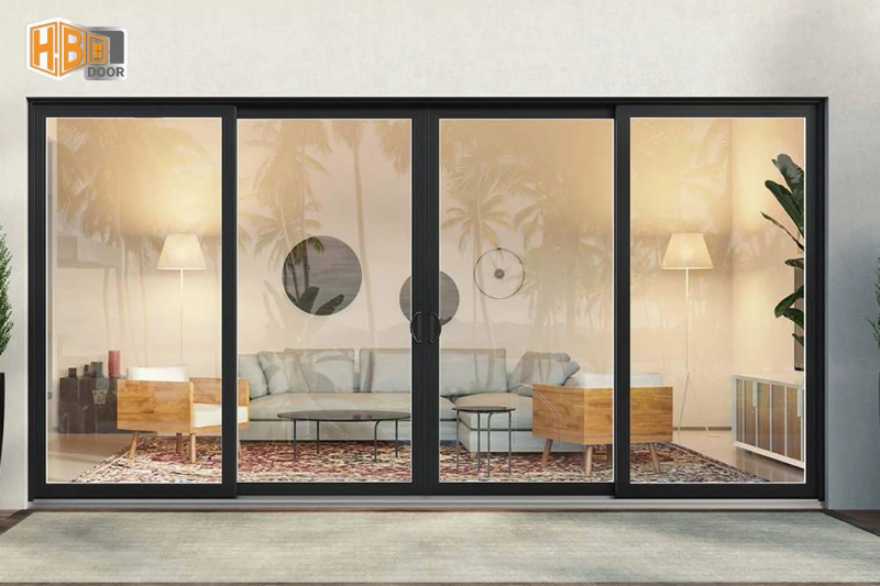 Kích Thước Cửa Chính 4 Cánh Nhôm Xingfa