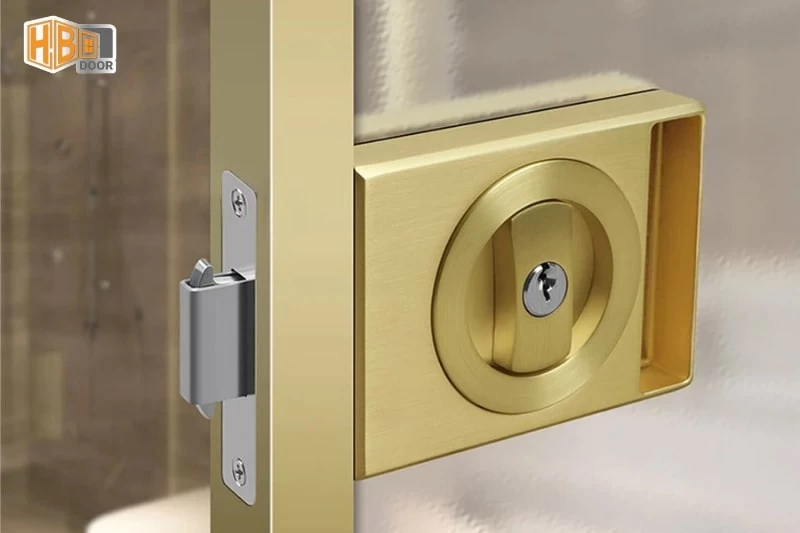 Top mẫu khóa cửa lùa 1 cánh đẹp, bền, dễ lắp đặt