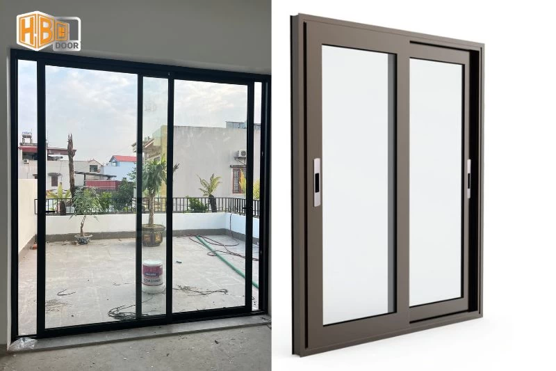 cửa lùa 2 cánh xingfa