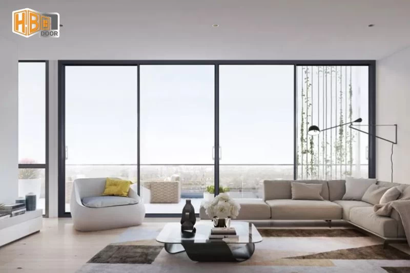 cửa đi lùa 4 cánh xingfa