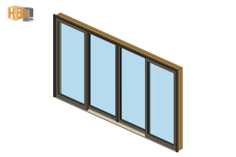 cửa sổ lùa 4 cánh