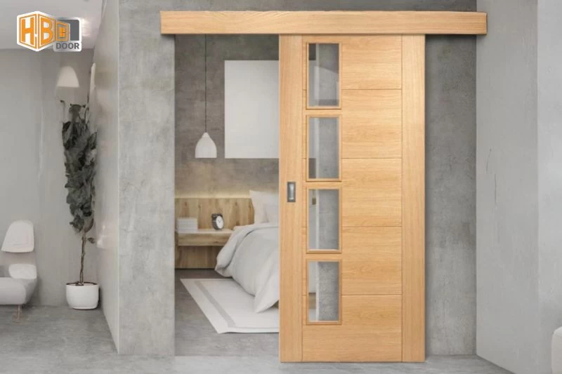 cửa đi lùa 1 cánh hệ 55