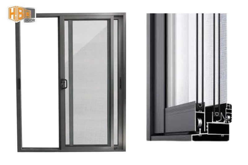 Cửa lùa hệ 55 vát cạnh: Đặc điểm, phân loại, giá mới nhất