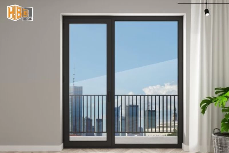 cửa lùa hệ 55 vát cạnh
