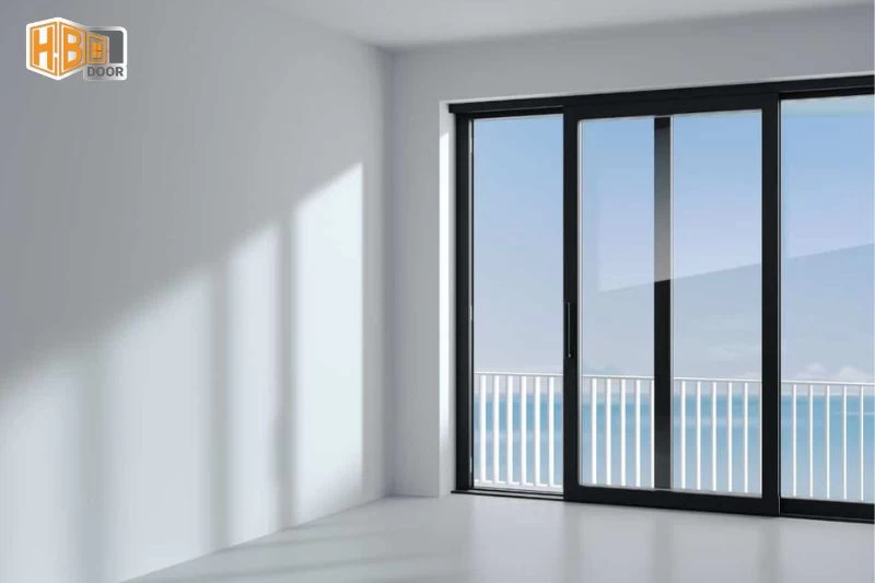 cửa lùa hệ 55 vát cạnh