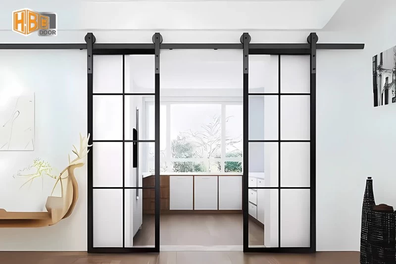 Cửa lùa ray treo: Cấu tạo, ưu điểm và 8 phân loại phổ biến