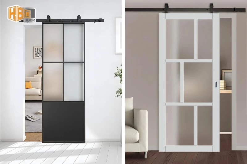 cửa lùa nhôm cỏ