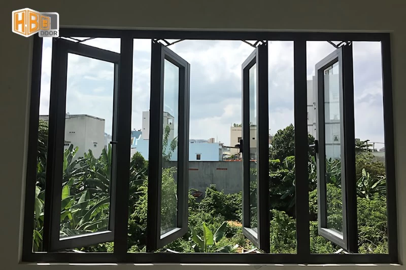 cửa sổ nhôm xingfa 4 cánh