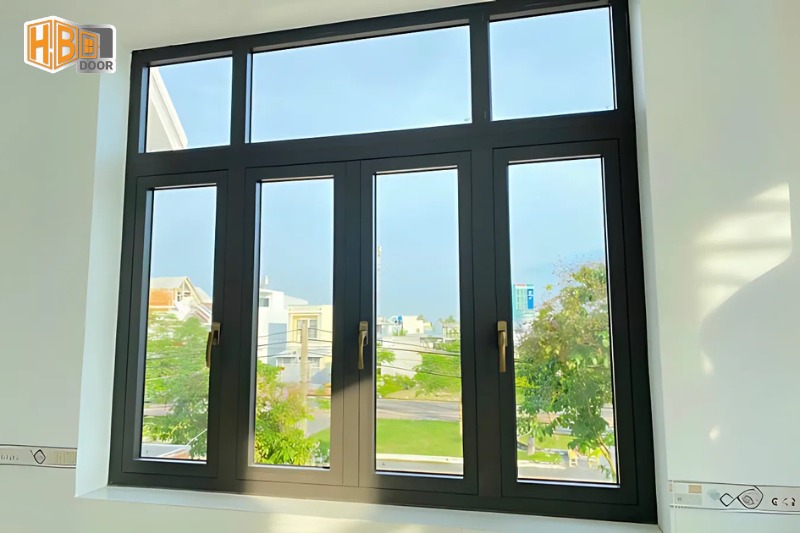 cửa sổ mở quay 4 cánh